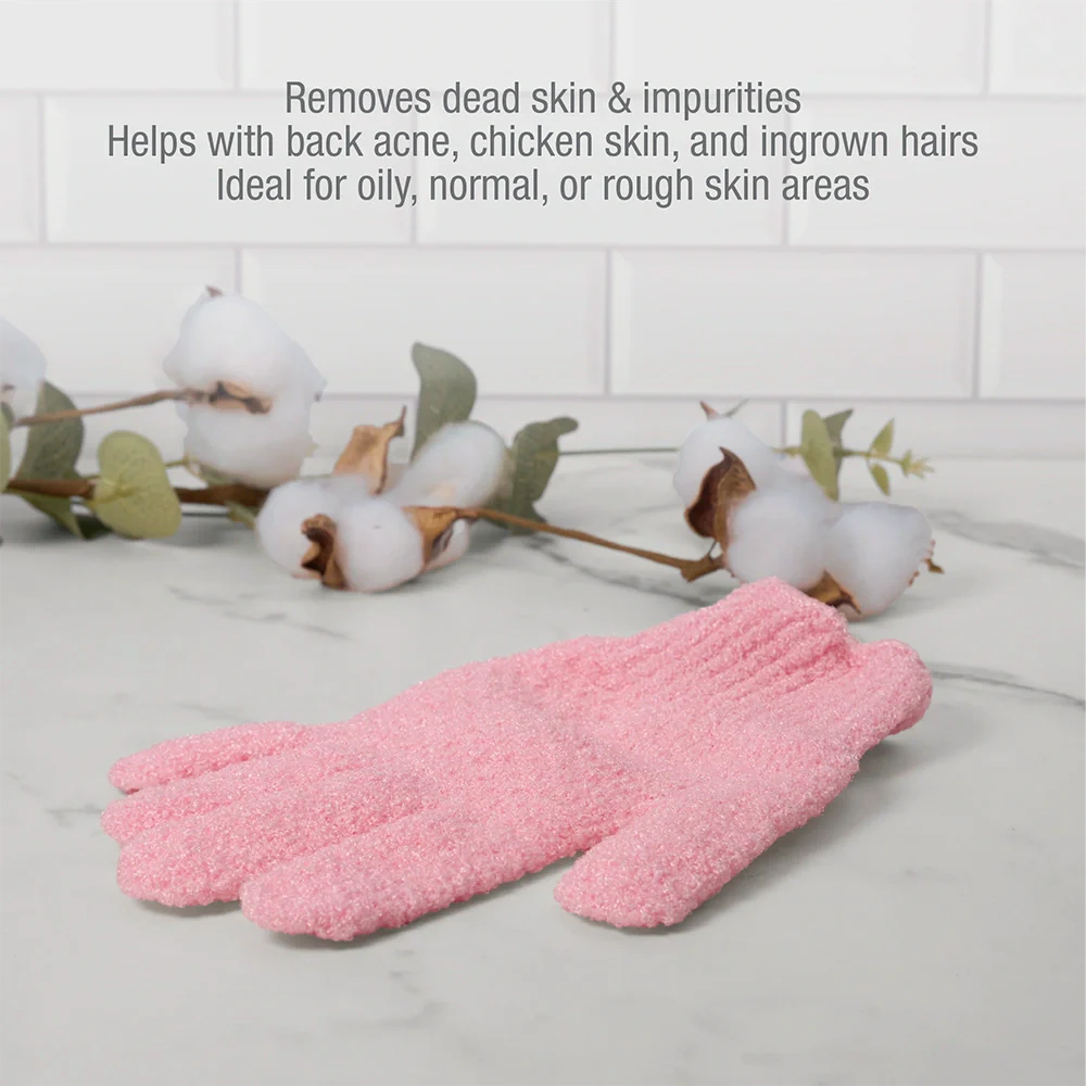 RED by KISS Body Exfoliating Bath And Shower Gloves - Image 4