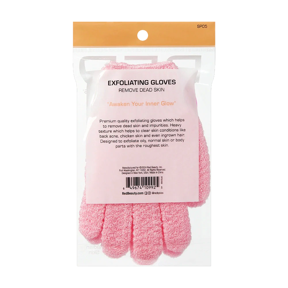 RED by KISS Body Exfoliating Bath And Shower Gloves - Image 8