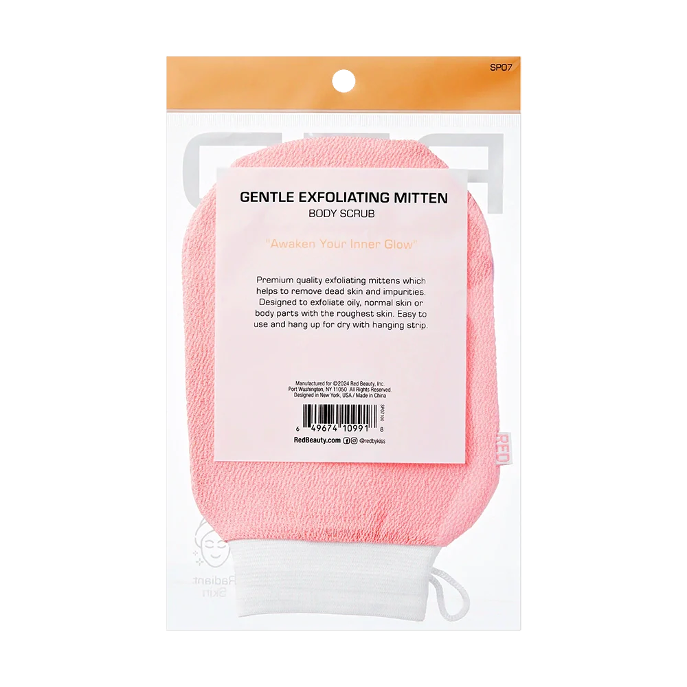 RED by KISS Body Exfoliating Bath And Shower Mitten - Image 9