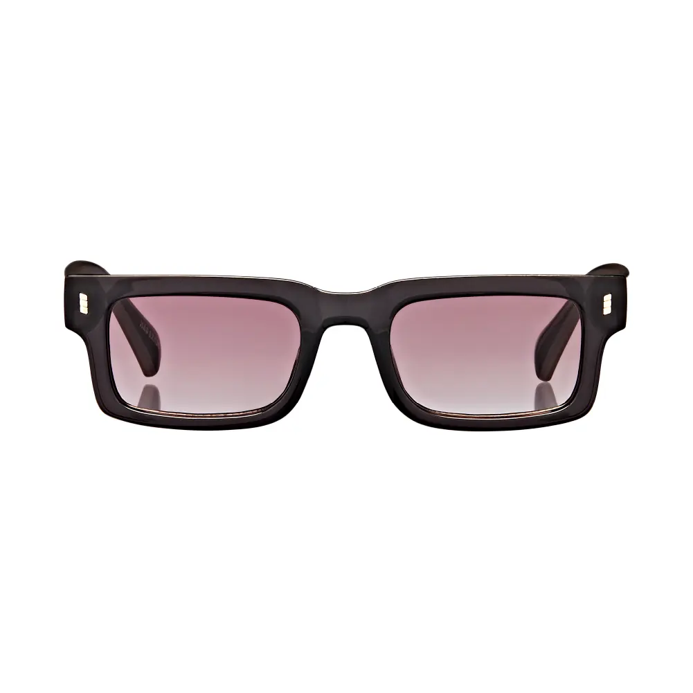Mad Shade Bold Black Rectangle Frame with Grey UV400 Lens – Chunky Retro Sunglasses #12 - Image 5