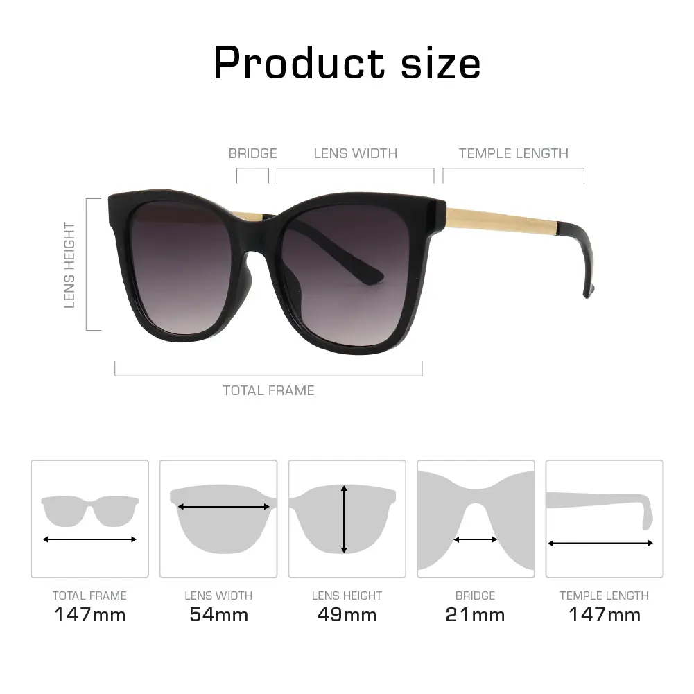 Mad Shade Bold Black Square Frame with Gold Arm Accent UV400 Lens – Oversized Retro 90s Inspired Shades #59 - Image 4