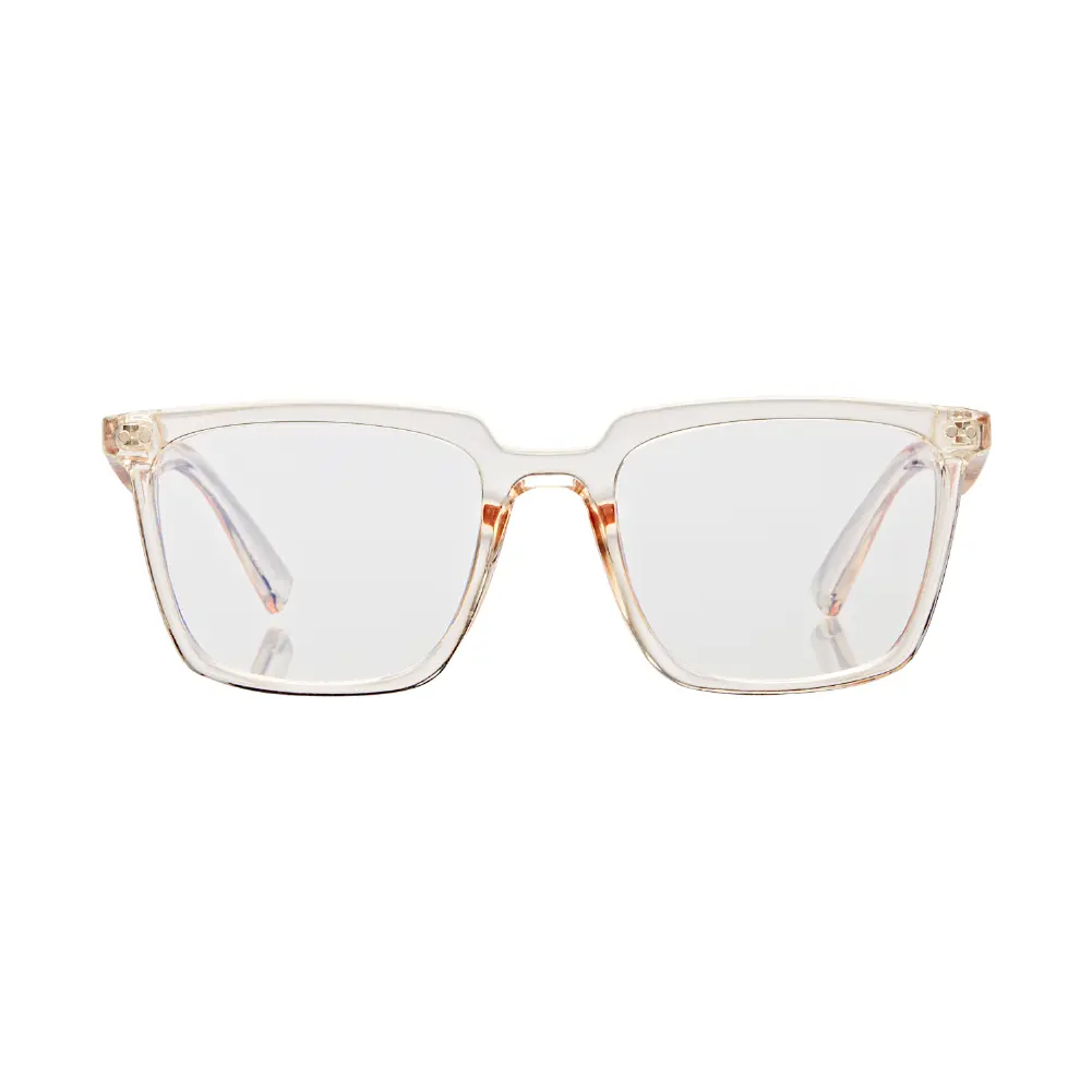 Mad Shade Bold Clear Rectangle Frame with Blue Light Lens – Minimalist Everyday Anti-Glare Glasses #48 - Image 5