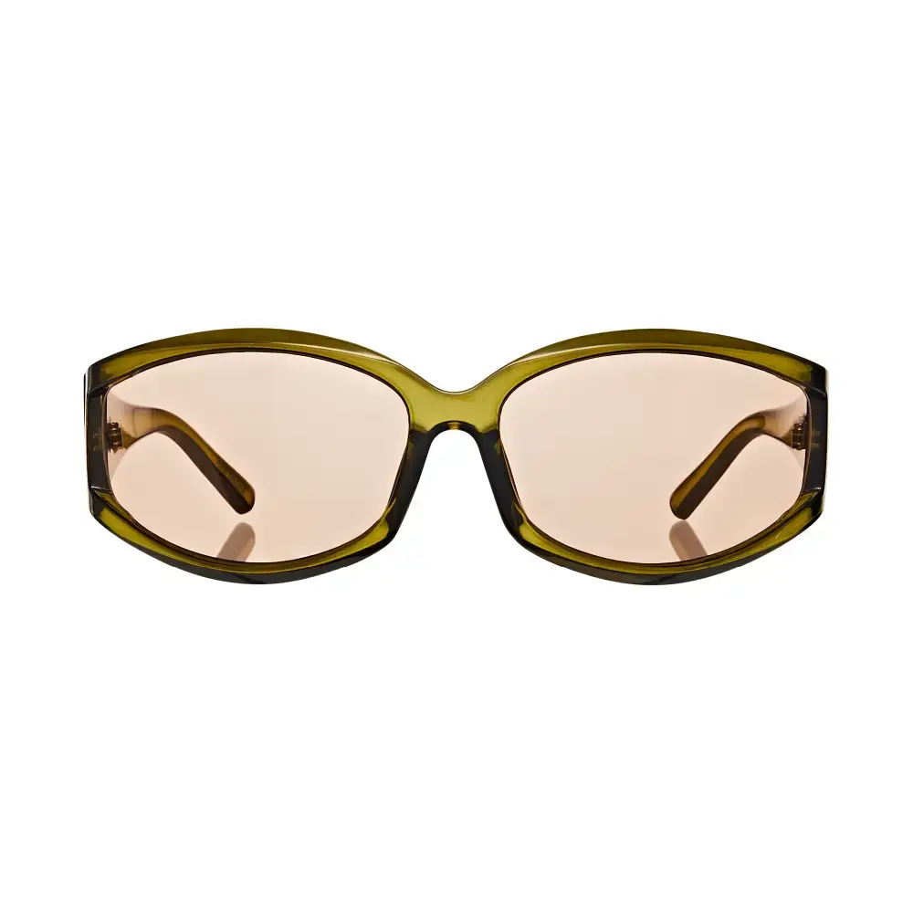 Mad Shade Bold Green Oval Wrap Around Sunglasses with UV400 Lenses – Y2K Futuristic Unisex Fashion Shades #46 - Image 5