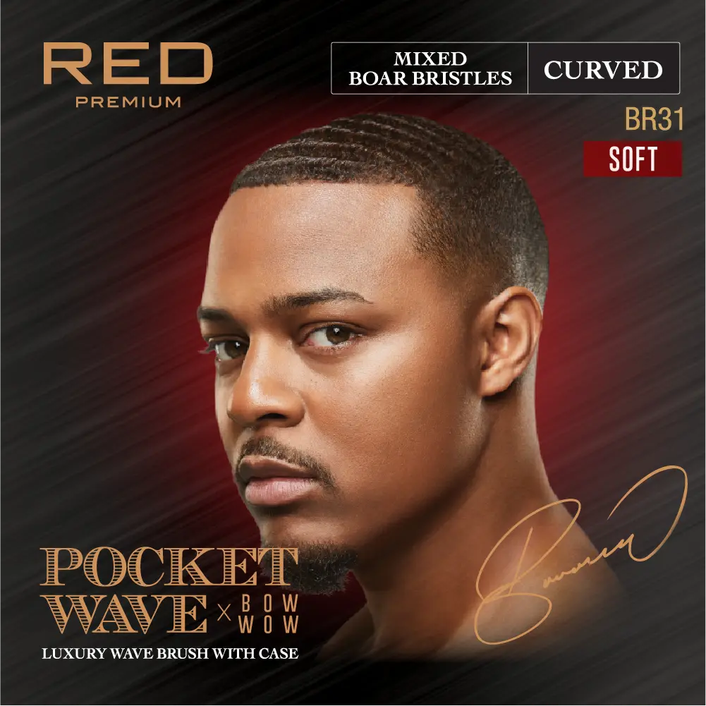 RED by KISS BOW WOW X 360 Power Wave Premium Boar Brush with Case - Image 13