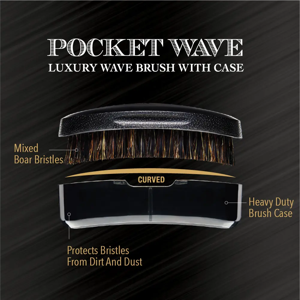 RED by KISS BOW WOW X 360 Power Wave Premium Boar Brush with Case - Image 16