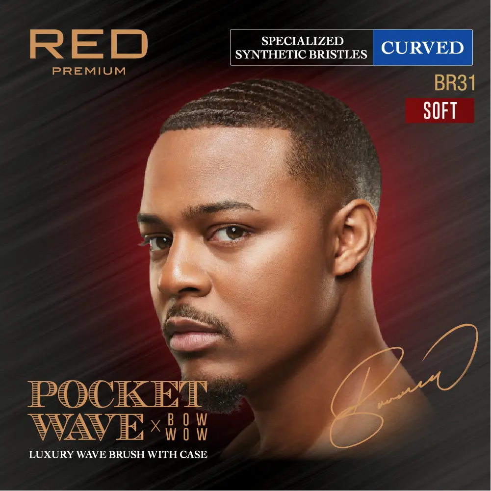 RED by KISS BOW WOW X 360 Power Wave Premium Boar Brush with Case - Image 21