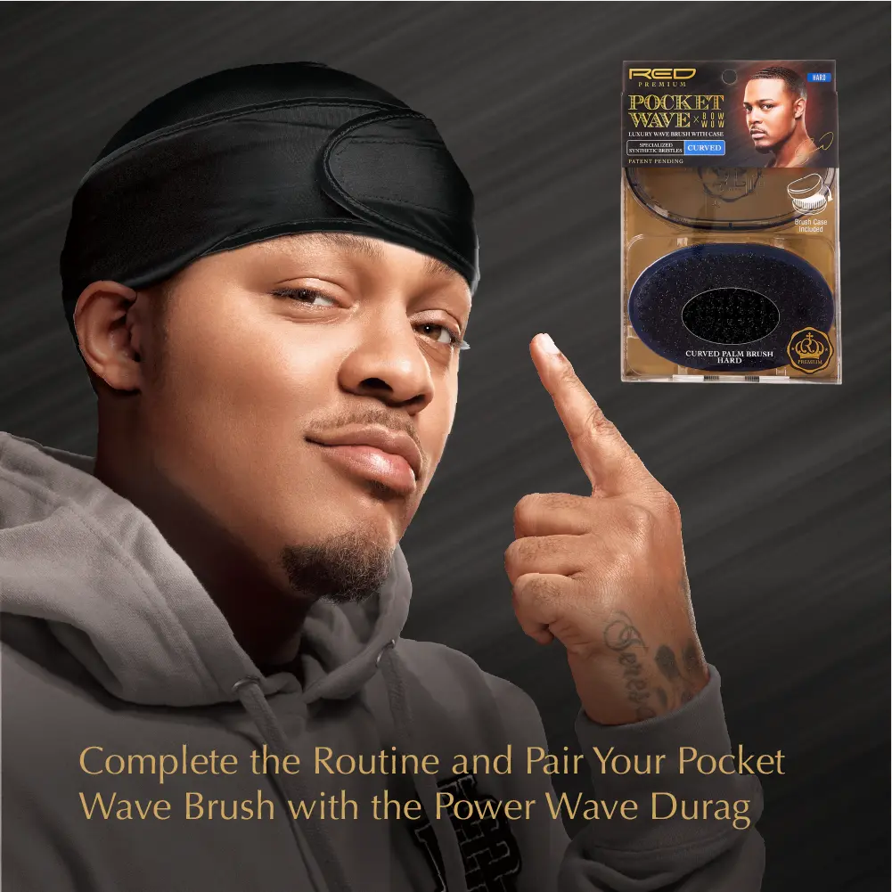 RED by KISS BOW WOW X 360 Power Wave Premium Boar Brush with Case - Image 22