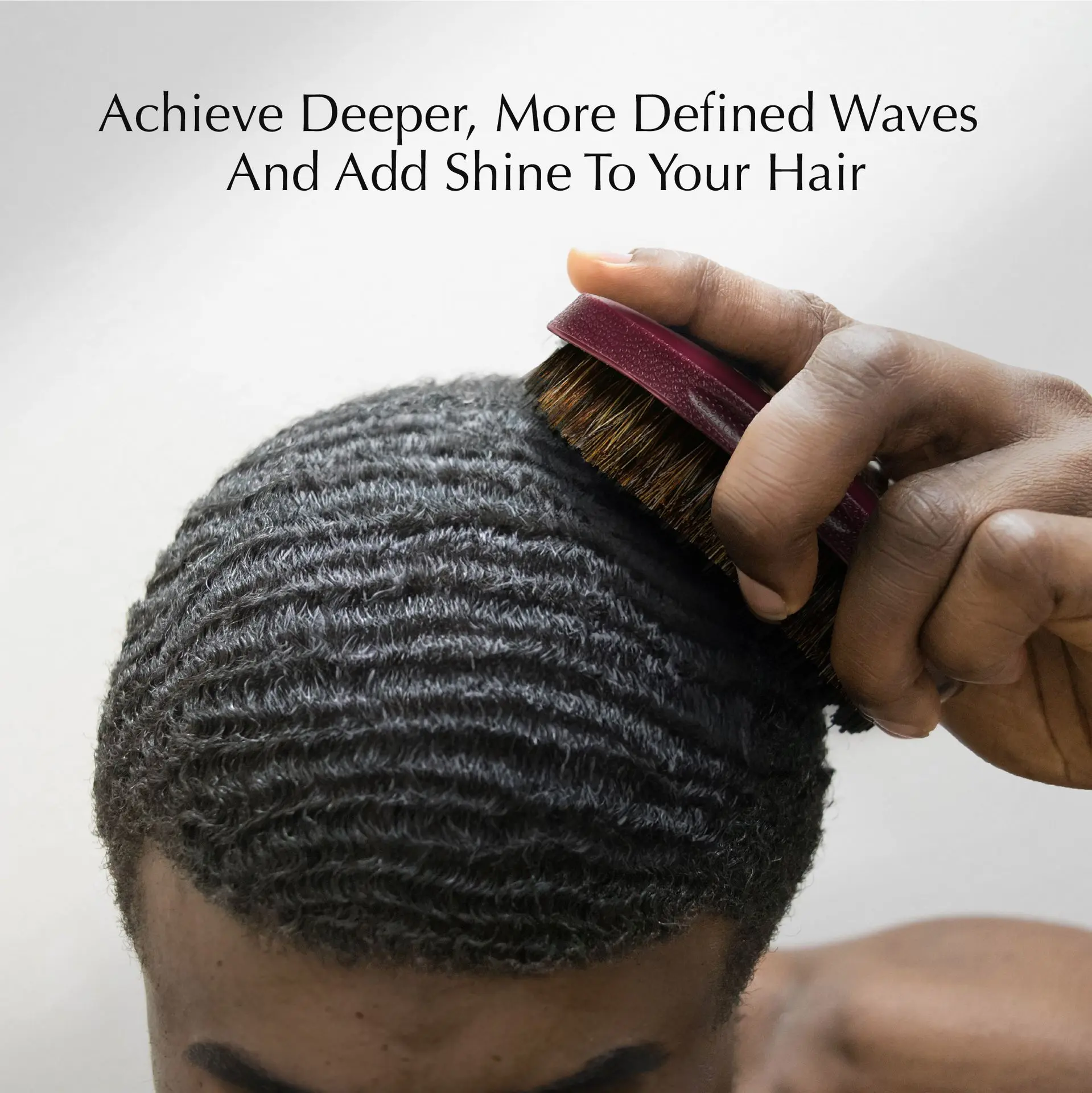 RED by KISS BOW WOW X 360 Power Wave Premium Boar Brush with Case - Image 6
