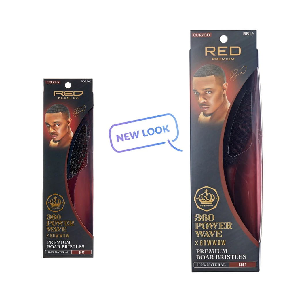 RED by KISS BOW WOW X 360 Power Wave Soft Boar Brush - Image 9