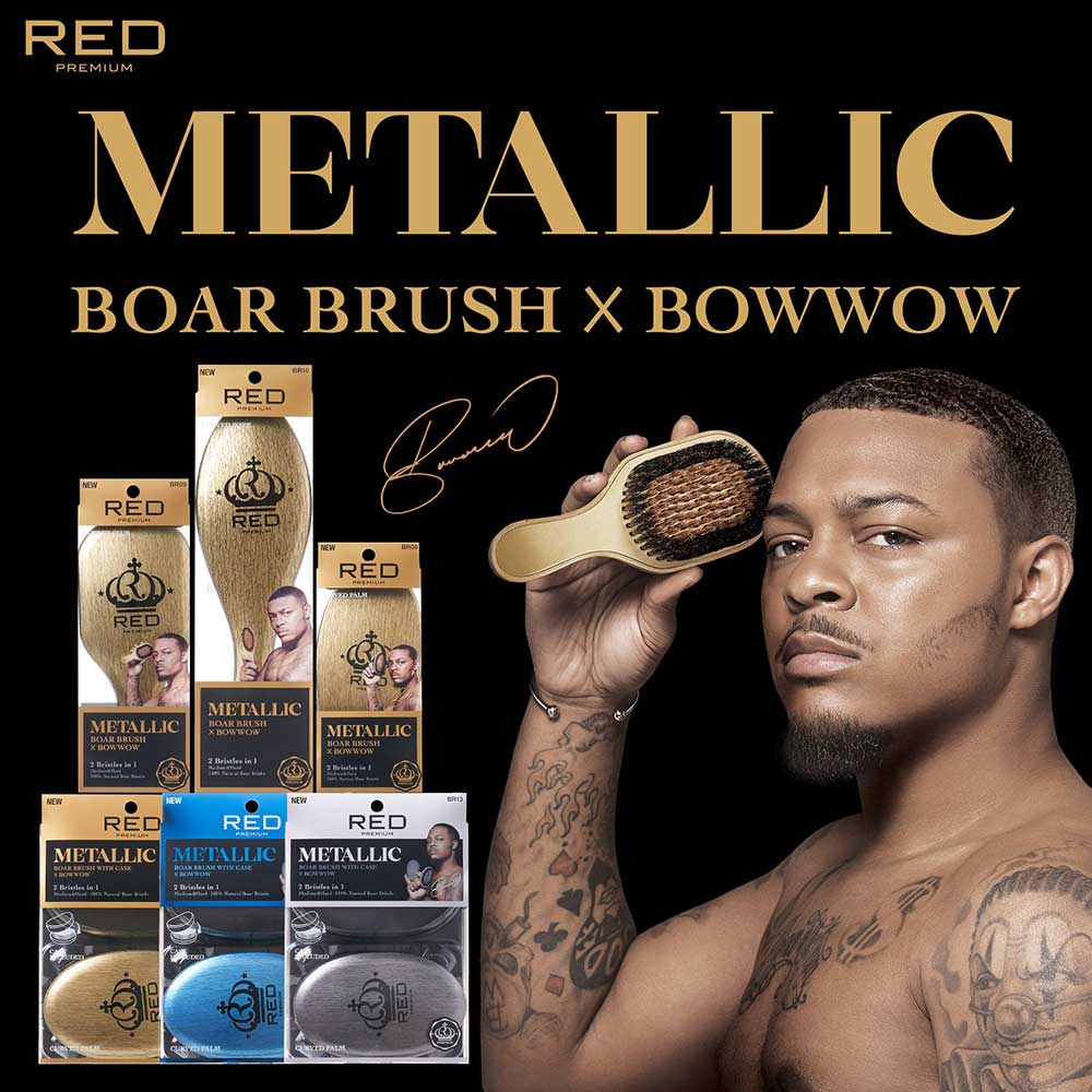 RED by KISS BOW WOW X Metallic 2-in-1 Boar Brush - Image 14
