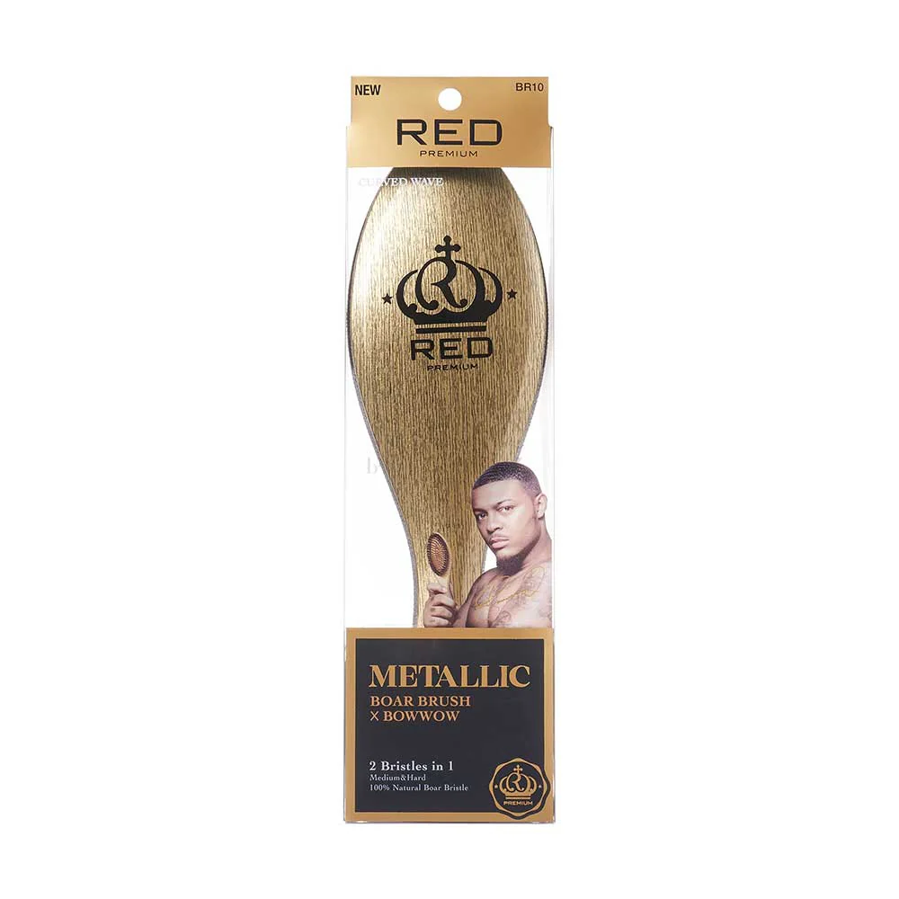 RED by KISS BOW WOW X Metallic 2-in-1 Boar Brush - Image 15