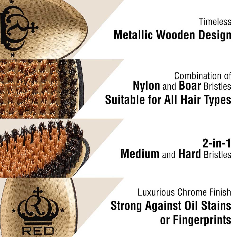RED by KISS BOW WOW X Metallic 2-in-1 Boar Brush - Image 19