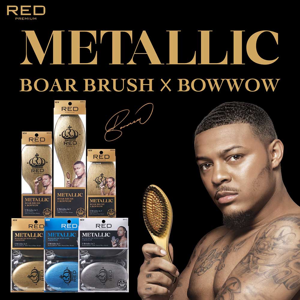 RED by KISS BOW WOW X Metallic 2-in-1 Boar Brush - Image 21