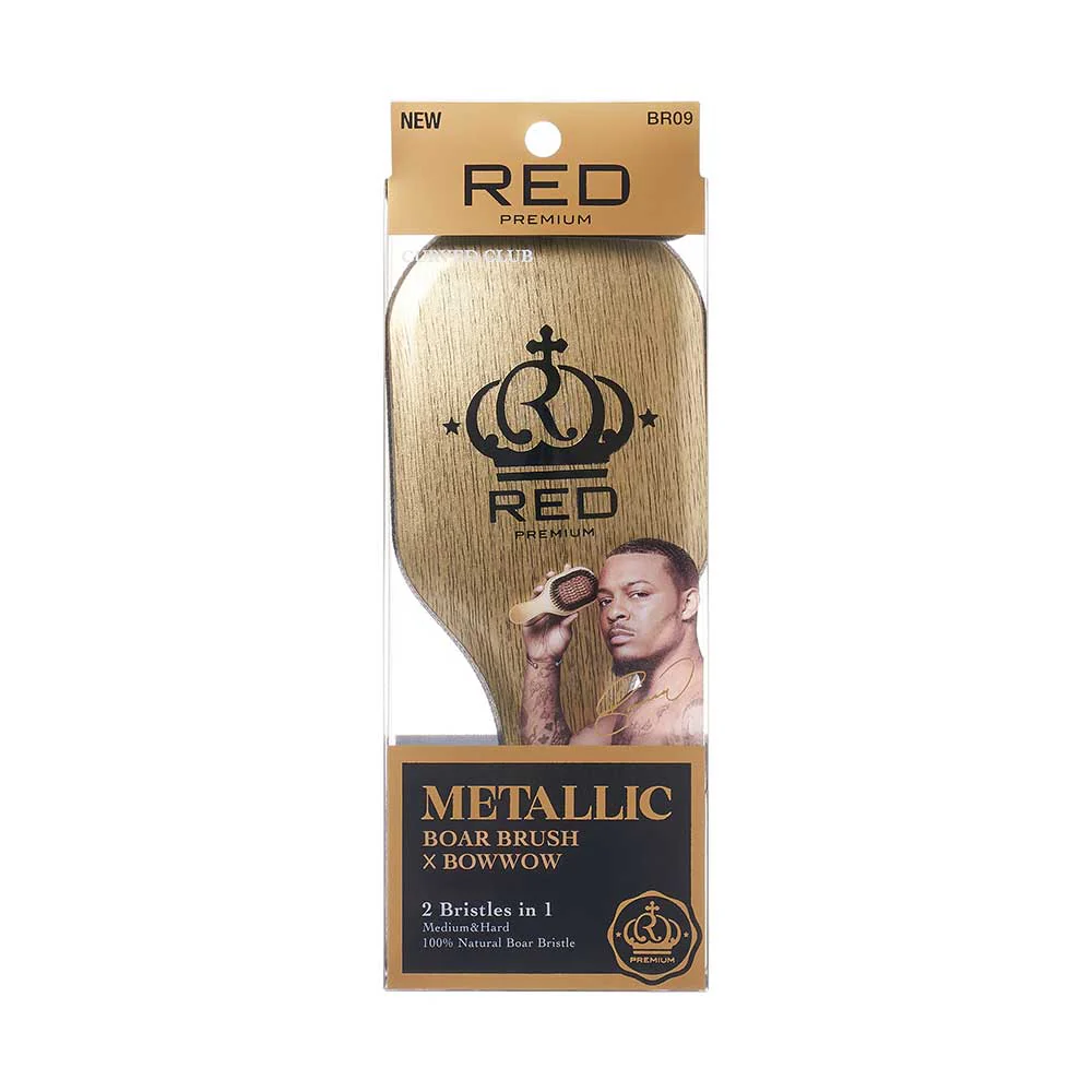 RED by KISS BOW WOW X Metallic 2-in-1 Boar Brush - Image 8