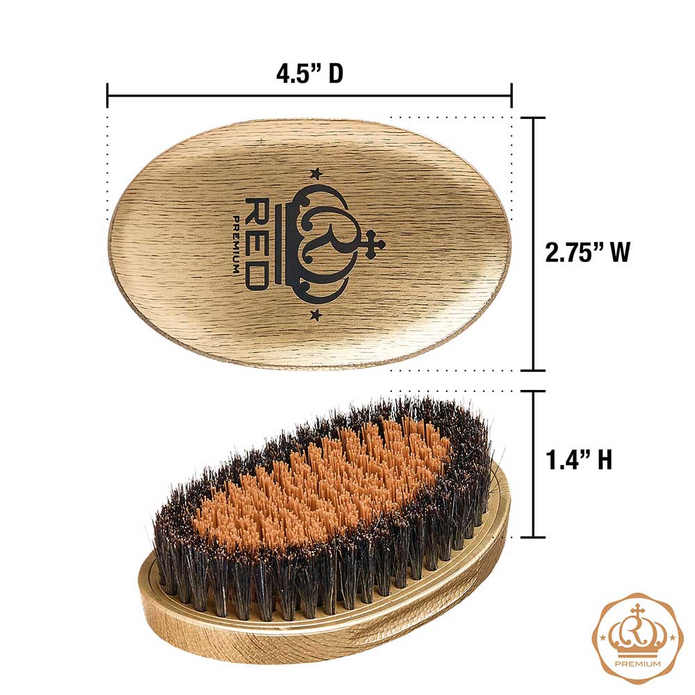 RED by KISS BOW WOW X Pocket Wave Premium Metallic 2-in-1 Boar Brush with Case - Image 10