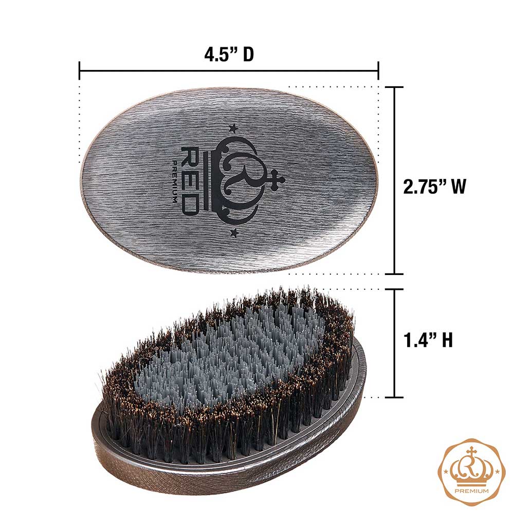 RED by KISS BOW WOW X Pocket Wave Premium Metallic 2-in-1 Boar Brush with Case - Image 12