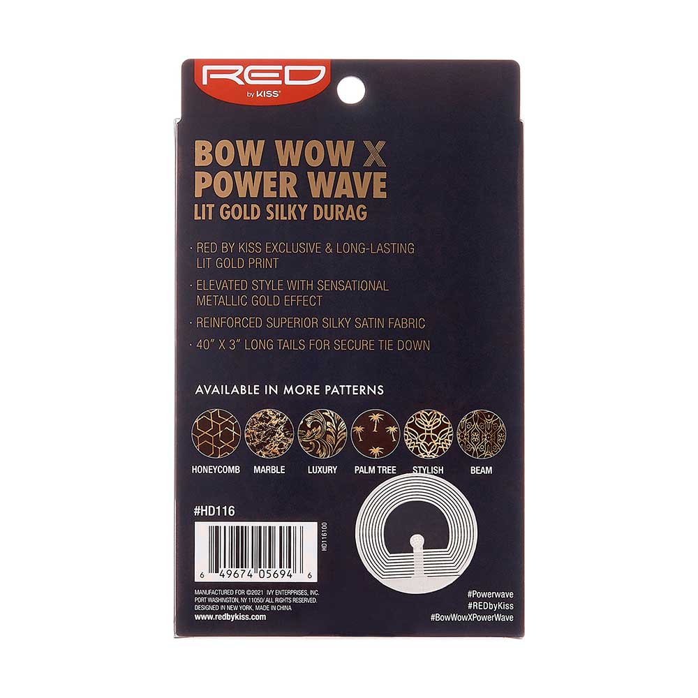 RED by KISS BOW WOW X Power Wave LIT Silky Durag - Image 24