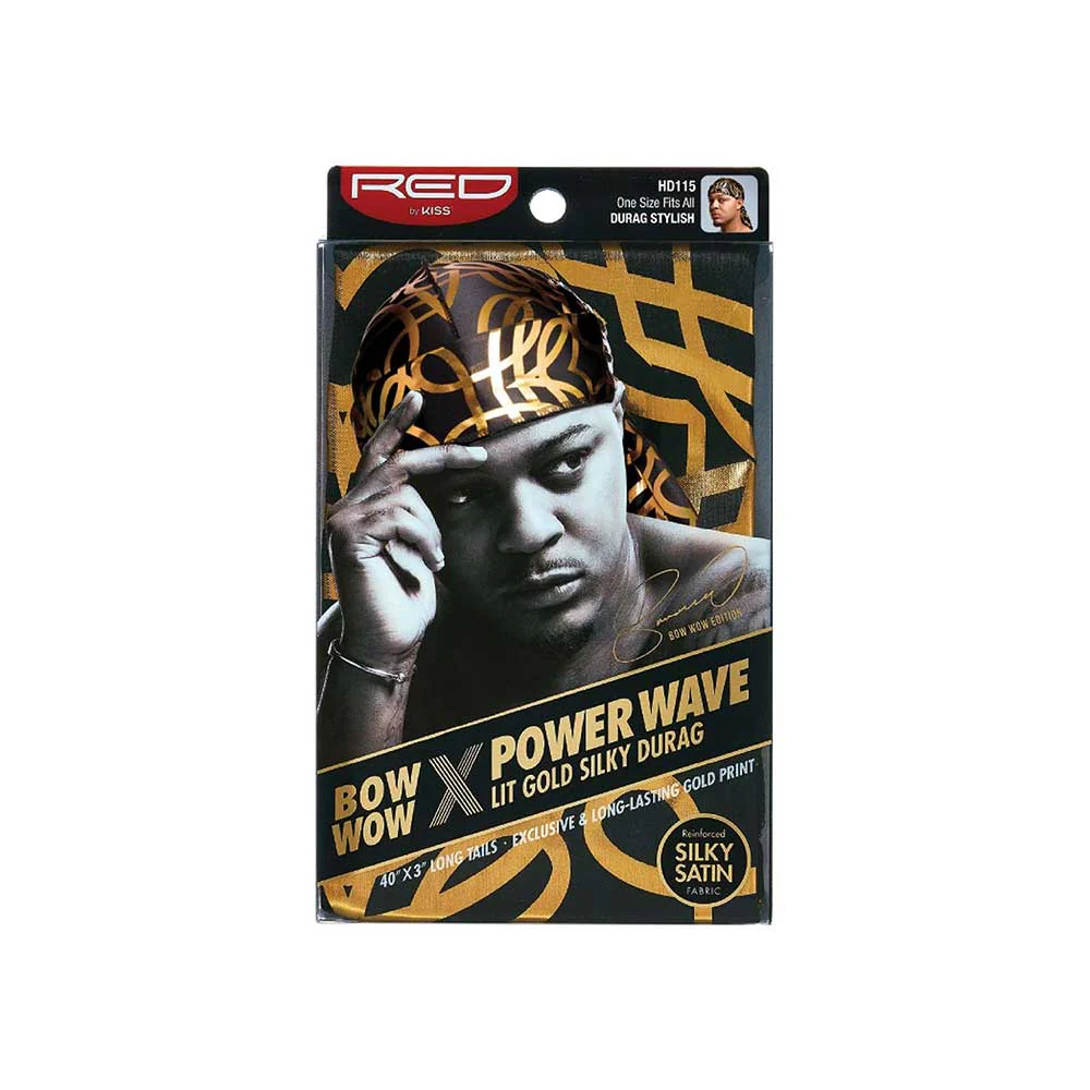 RED by KISS BOW WOW X Power Wave LIT Silky Durag - Image 5