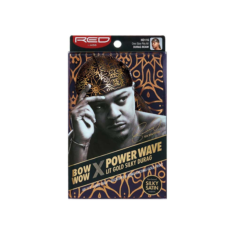 RED by KISS BOW WOW X Power Wave LIT Silky Durag - Image 6