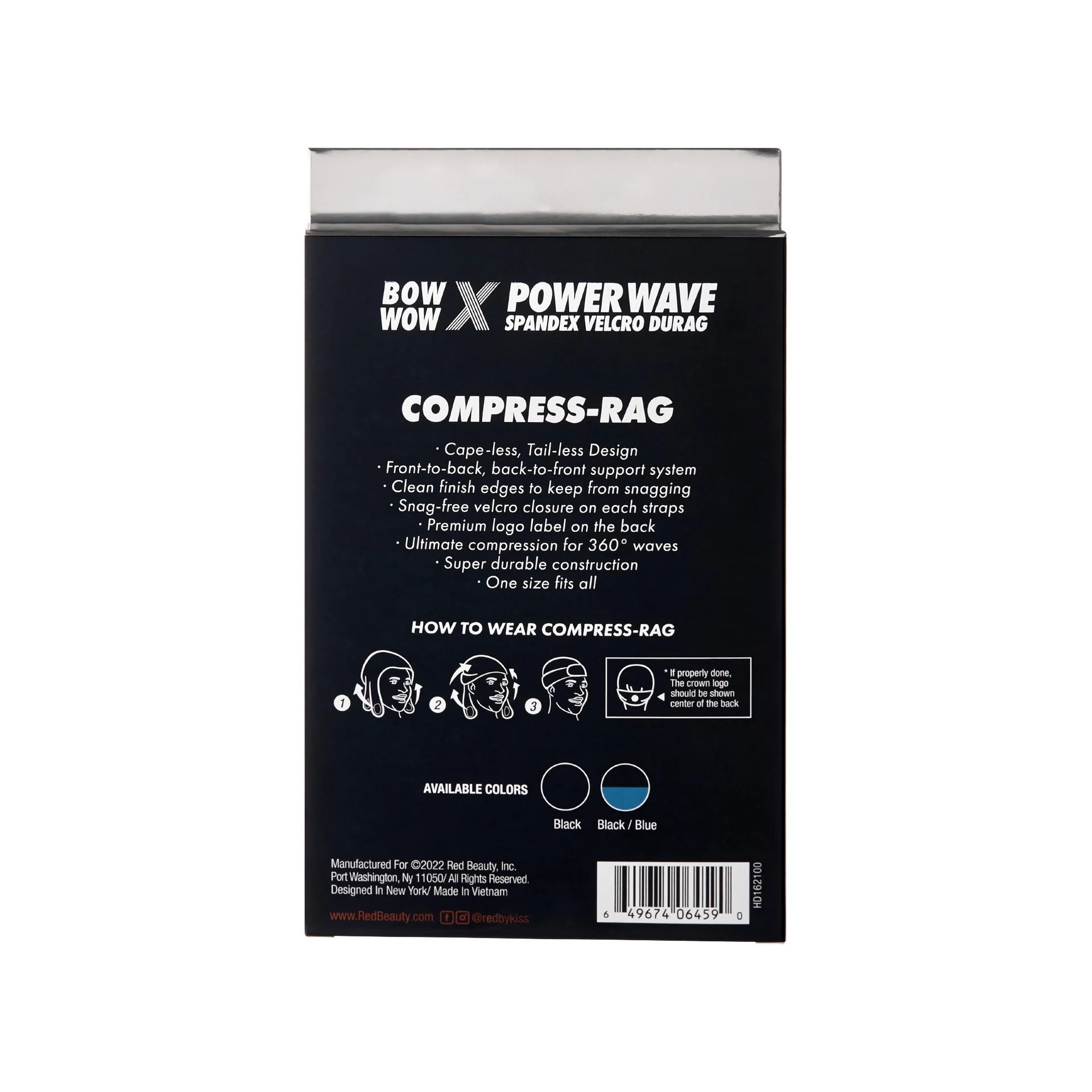 RED by KISS BOW WOW X Power Wave Spandex Hook and Loop Fastener Compress Rag - Image 11