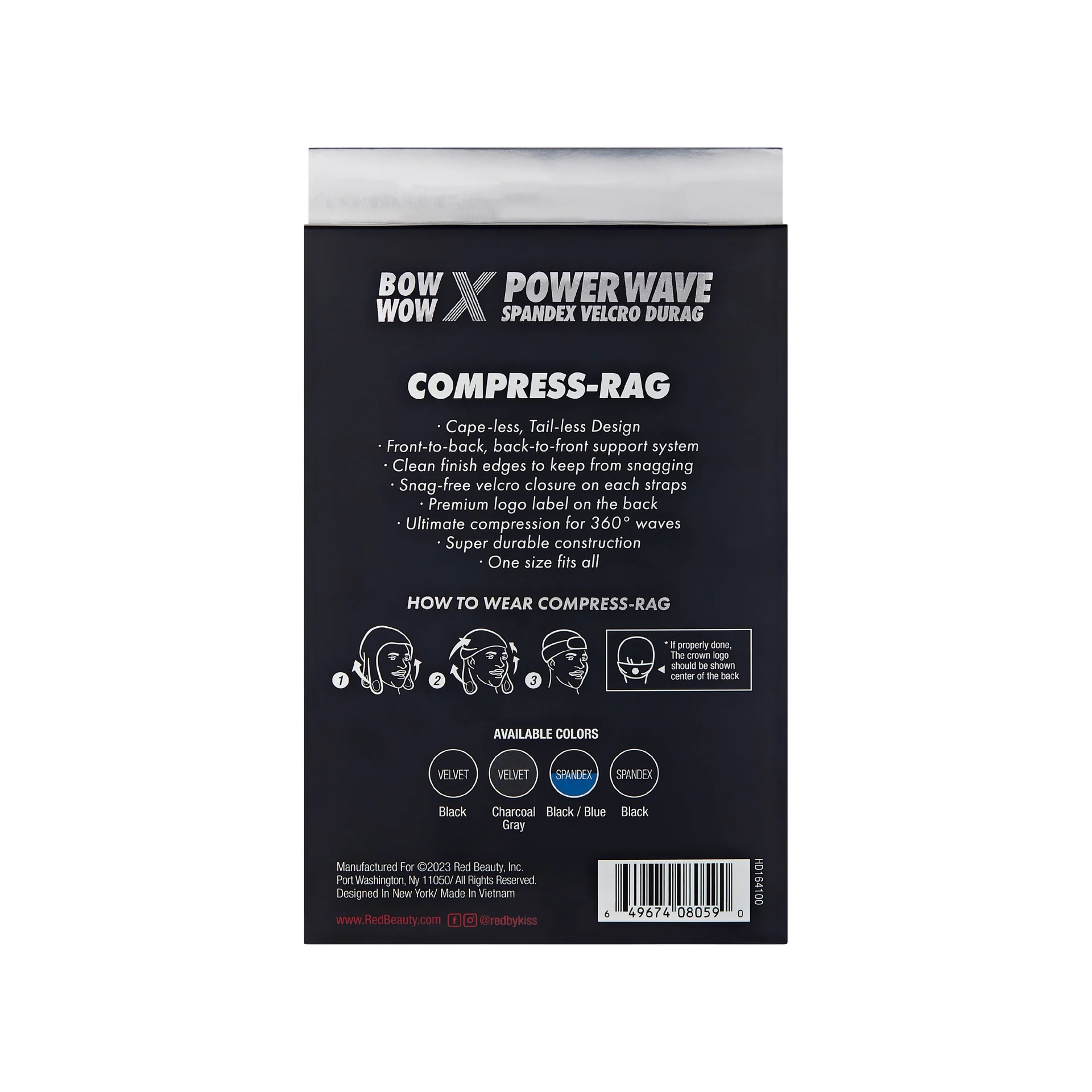 RED by KISS BOW WOW X Power Wave Spandex Hook and Loop Fastener Compress Rag - Image 12