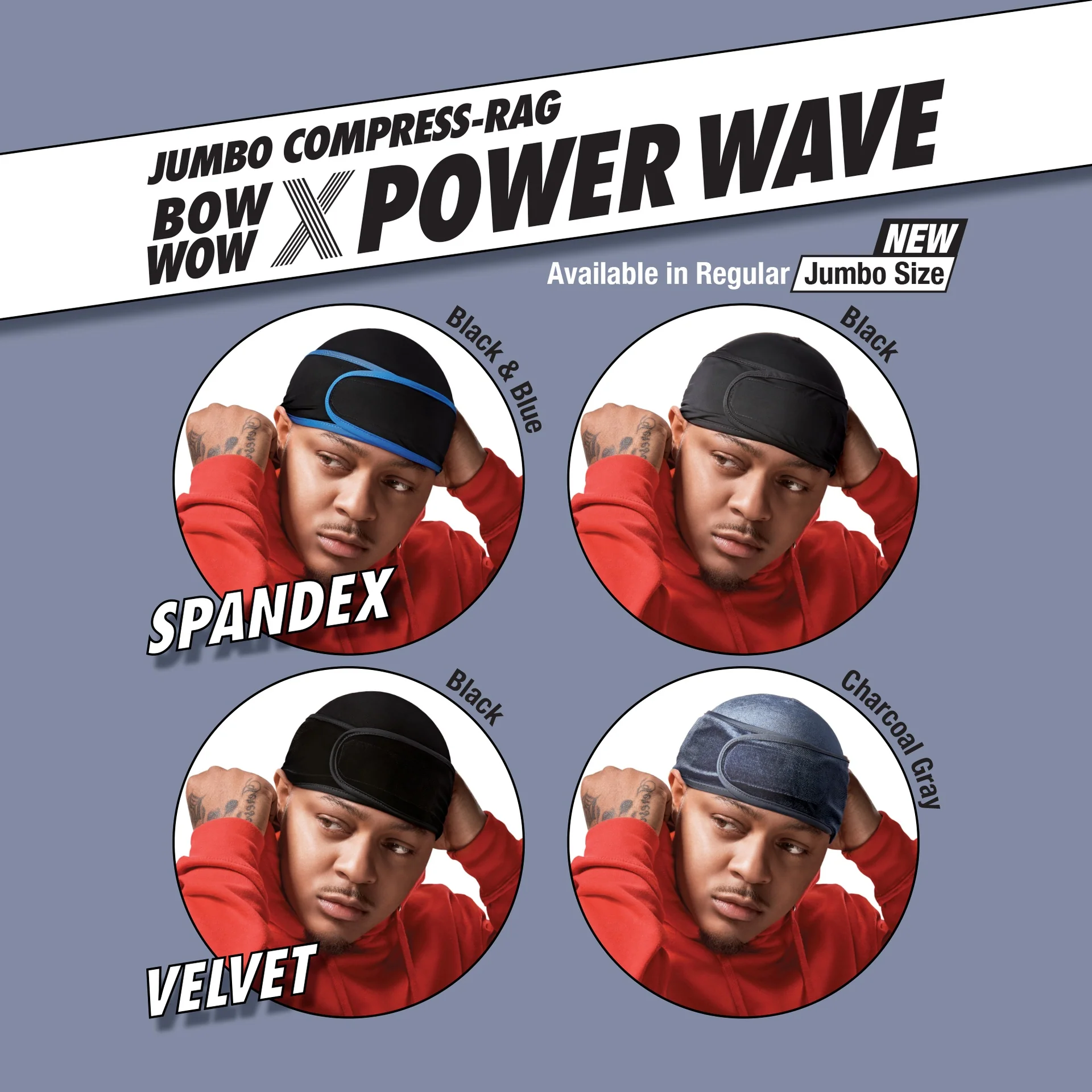 RED by KISS BOW WOW X Power Wave Spandex Hook and Loop Fastener Compress Rag - Image 22