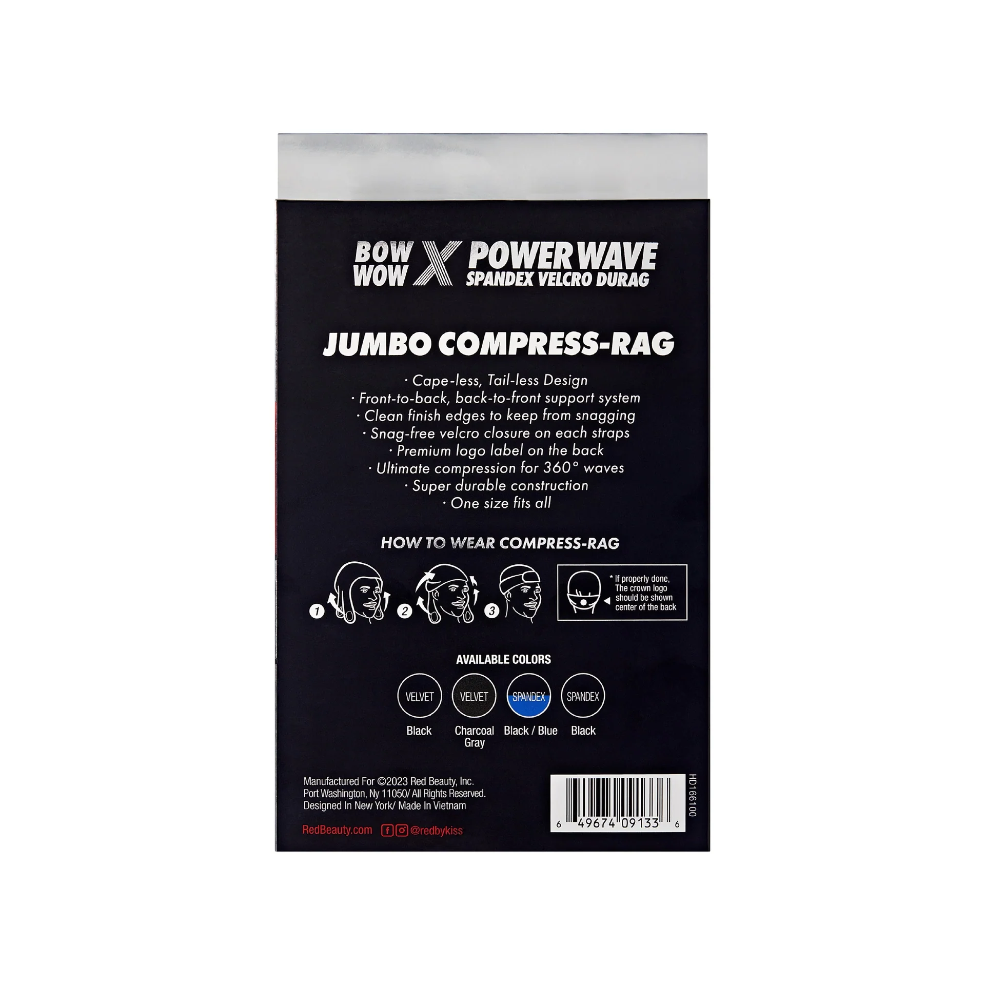 RED by KISS BOW WOW X Power Wave Spandex Hook and Loop Fastener Compress Rag - Image 23