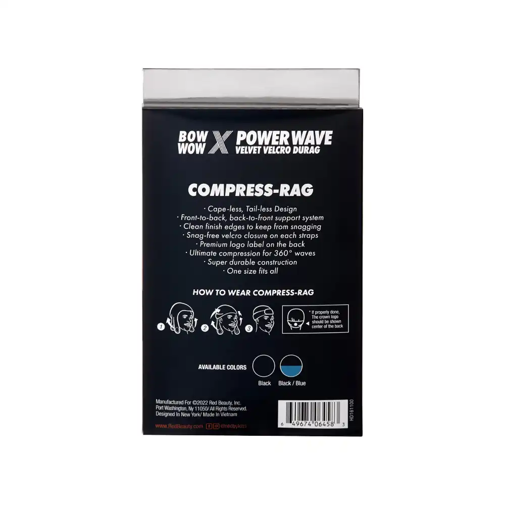 RED by KISS BOW WOW X Power Wave Velvet Hook and Loop Fastener Compression Rag - Image 11