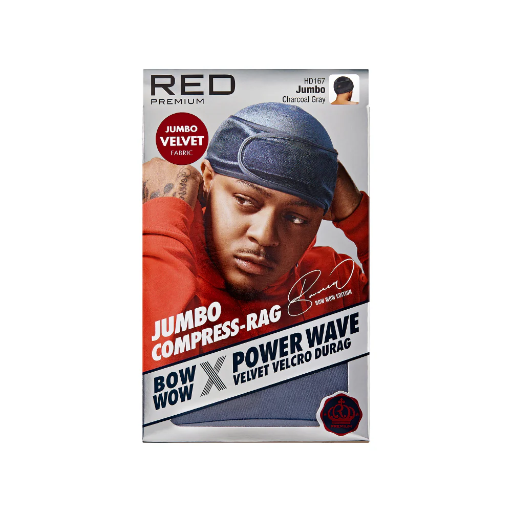 RED by KISS BOW WOW X Power Wave Velvet Hook and Loop Fastener Compression Rag - Image 14