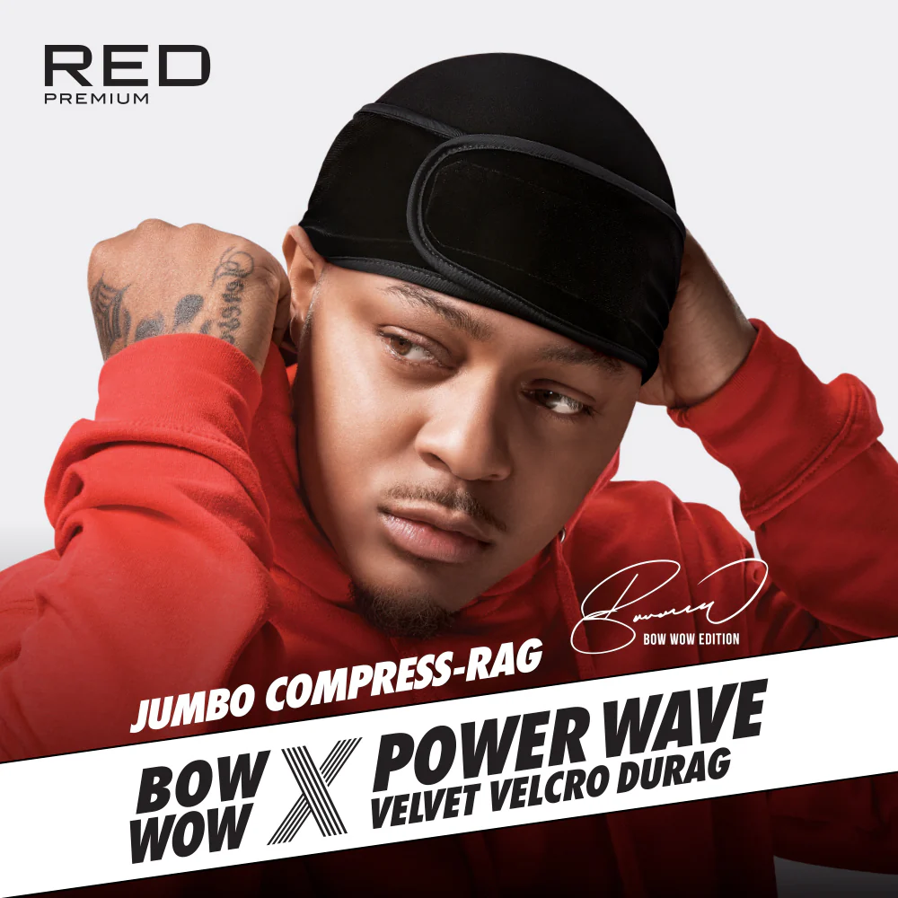 RED by KISS BOW WOW X Power Wave Velvet Hook and Loop Fastener Compression Rag - Image 15