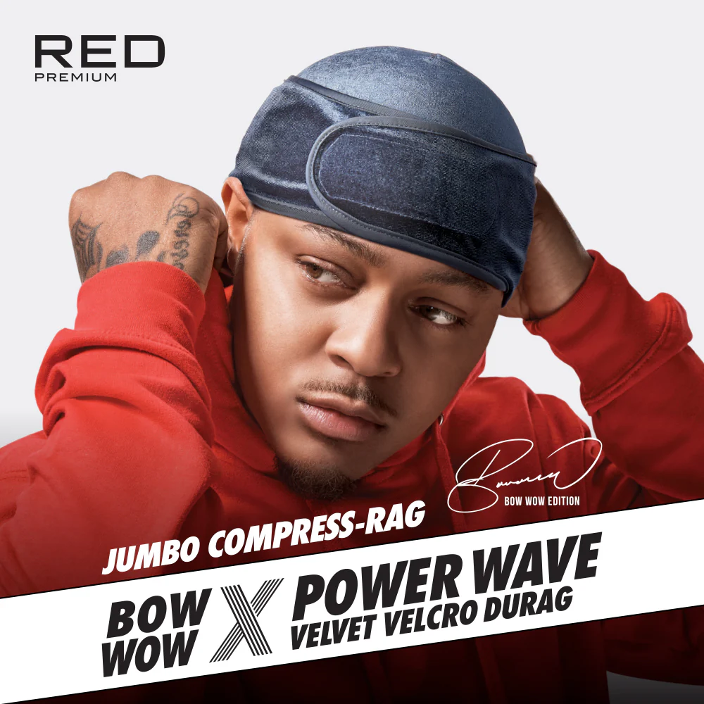 RED by KISS BOW WOW X Power Wave Velvet Hook and Loop Fastener Compression Rag - Image 16