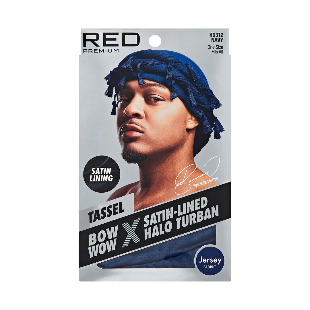 RED by KISS BOW WOW X Satin Lined Halo Tessel Turban Soft - Image 16