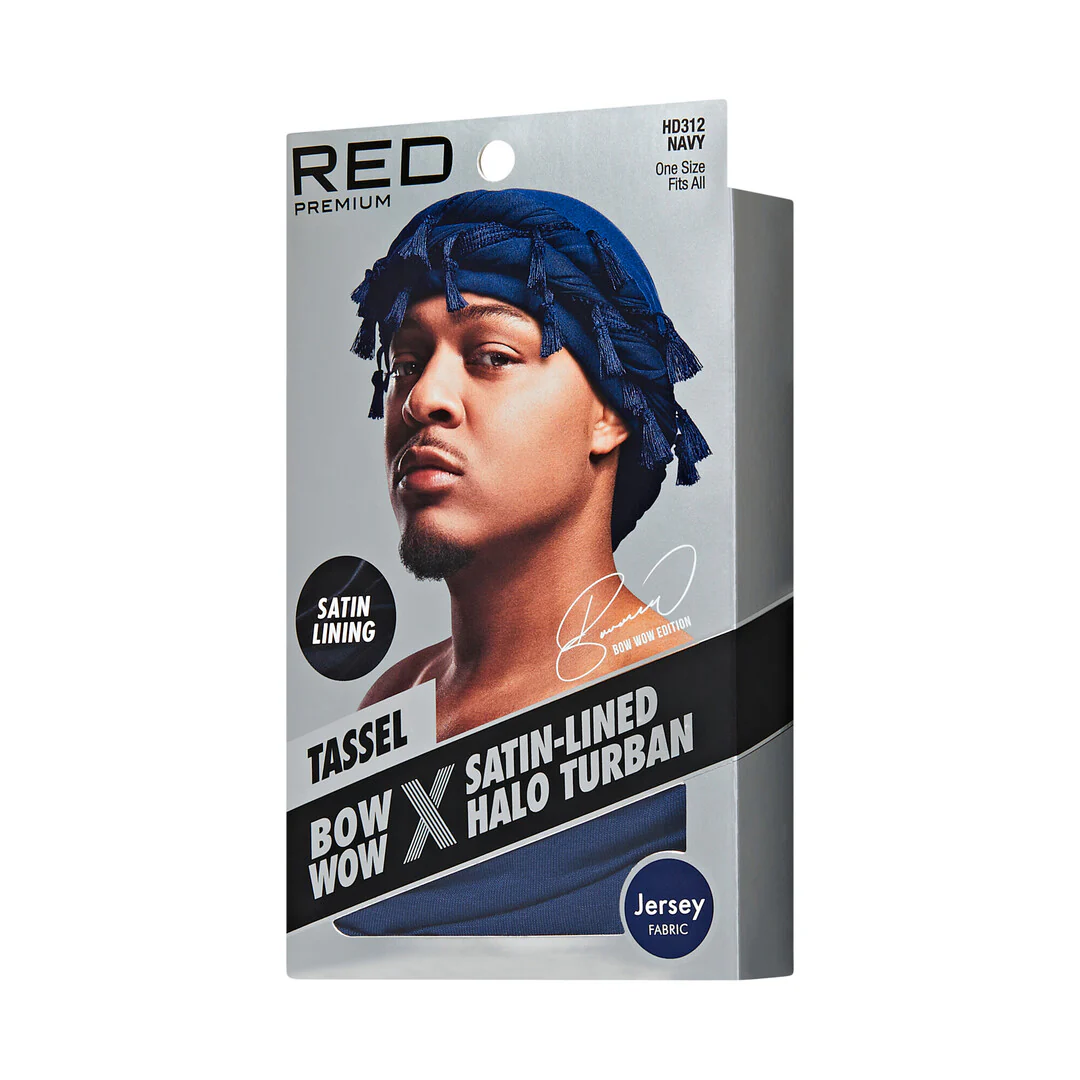 RED by KISS BOW WOW X Satin Lined Halo Tessel Turban Soft - Image 17