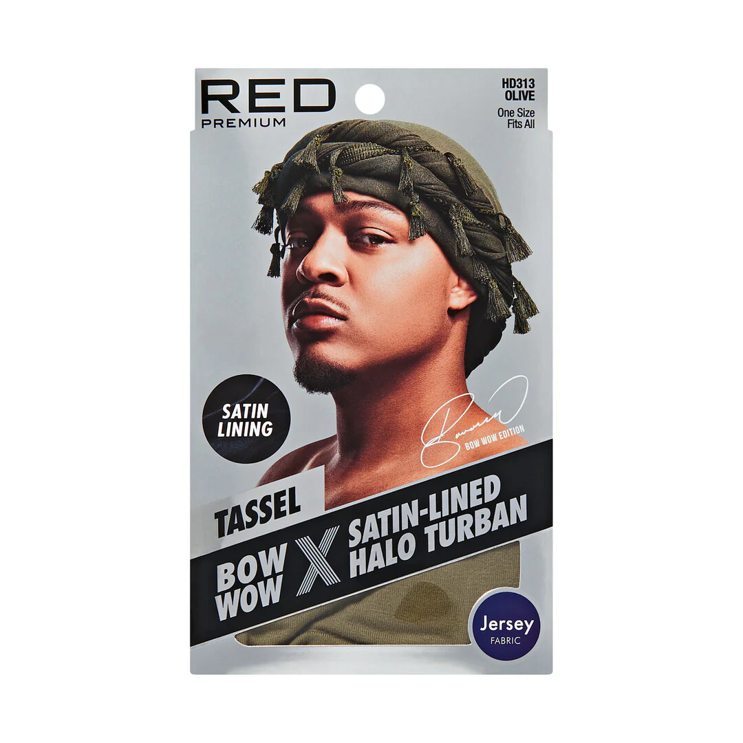 RED by KISS BOW WOW X Satin Lined Halo Tessel Turban Soft - Image 25