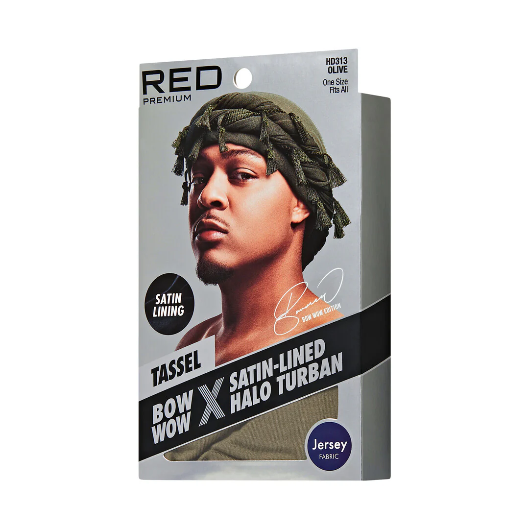 RED by KISS BOW WOW X Satin Lined Halo Tessel Turban Soft - Image 26