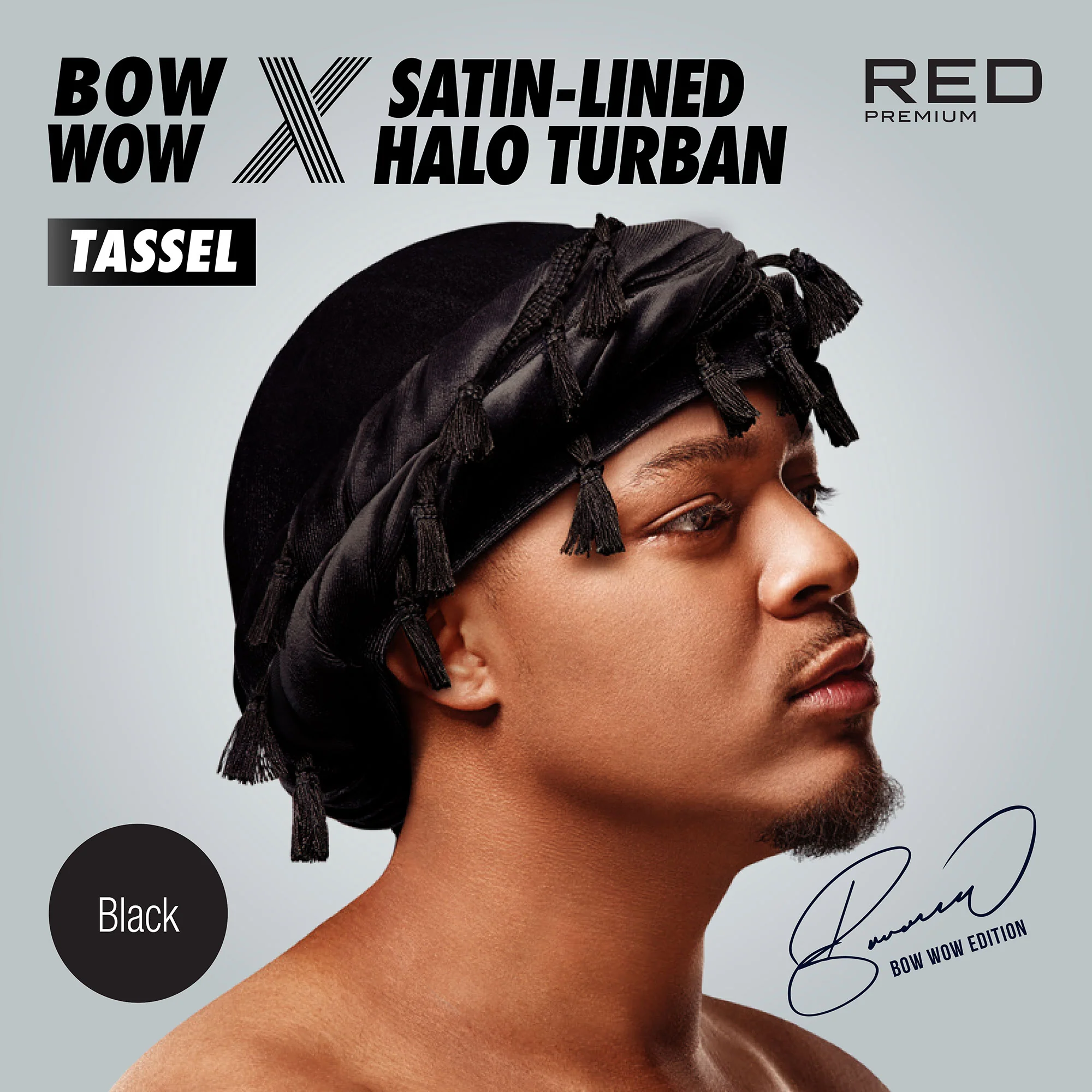 RED by KISS BOW WOW X Satin Lined Halo Tessel Turban Soft - Image 29