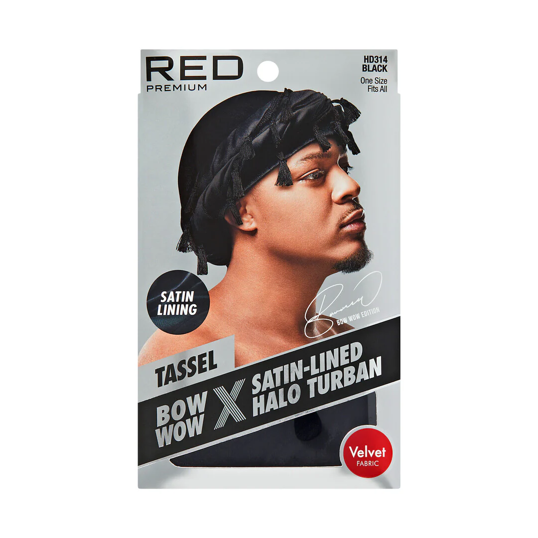 RED by KISS BOW WOW X Satin Lined Halo Tessel Turban Soft - Image 34