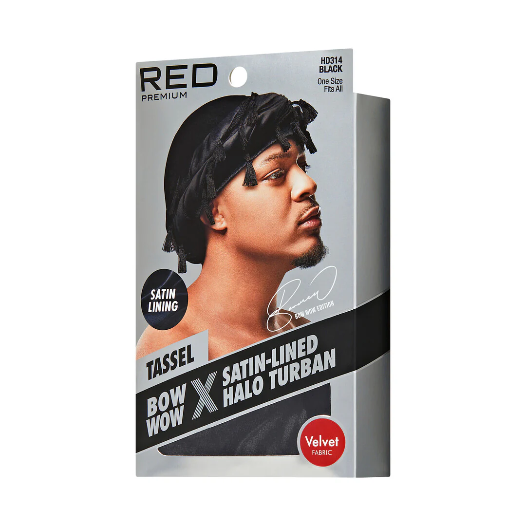 RED by KISS BOW WOW X Satin Lined Halo Tessel Turban Soft - Image 35