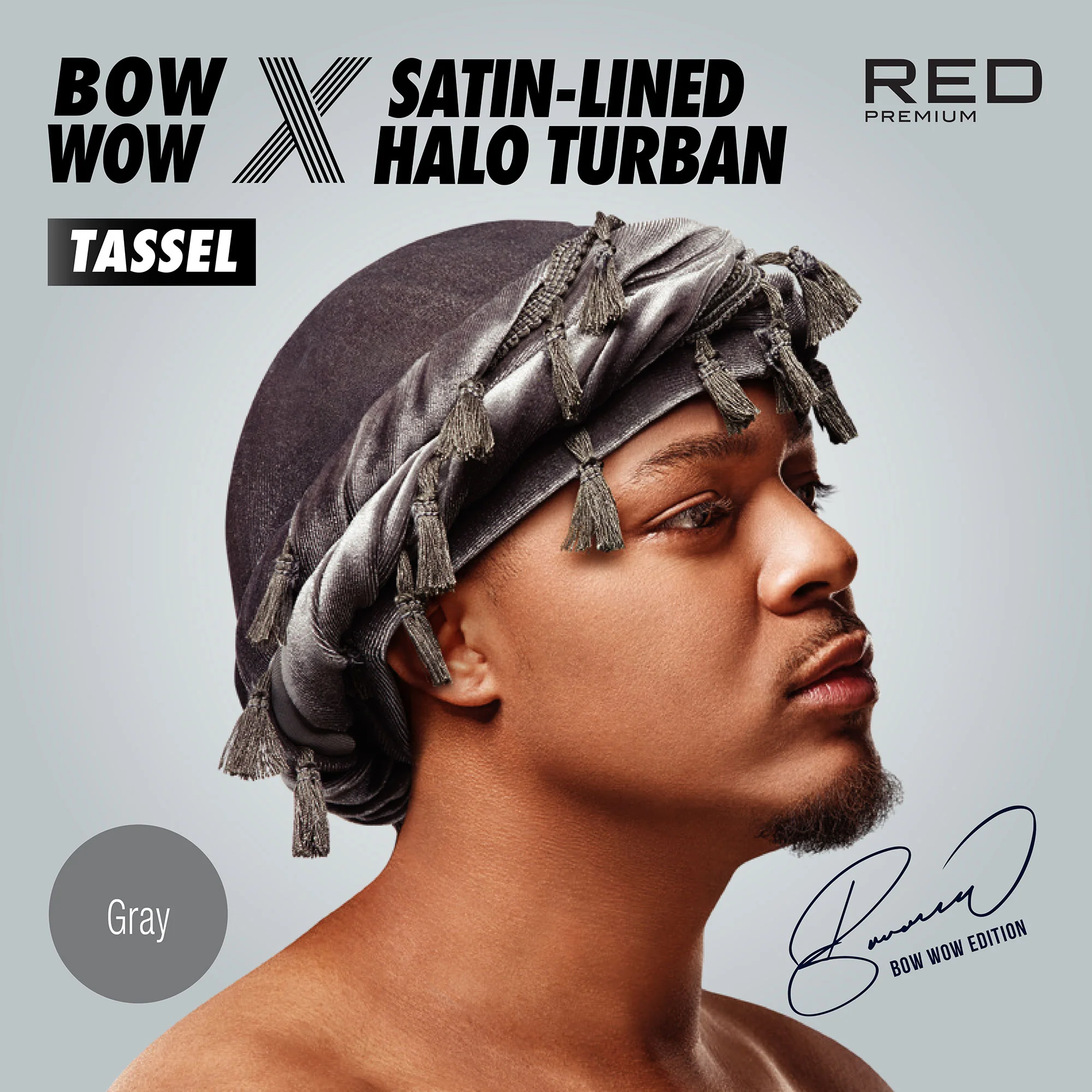 RED by KISS BOW WOW X Satin Lined Halo Tessel Turban Soft - Image 38