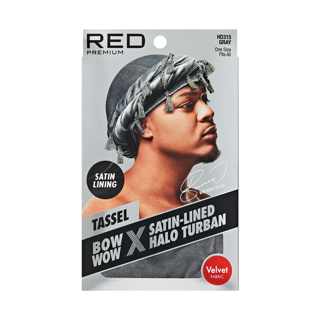 RED by KISS BOW WOW X Satin Lined Halo Tessel Turban Soft - Image 43