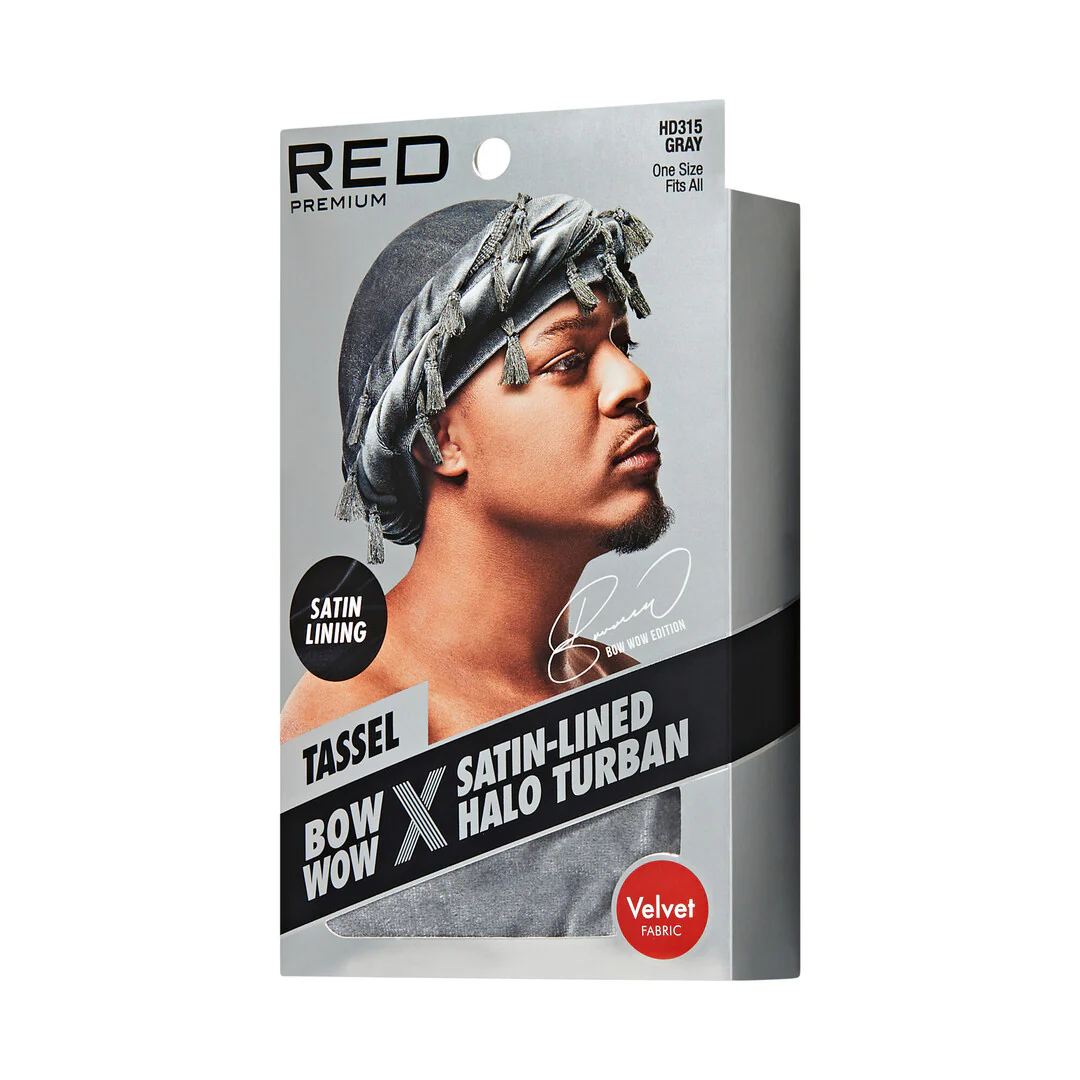 RED by KISS BOW WOW X Satin Lined Halo Tessel Turban Soft - Image 44