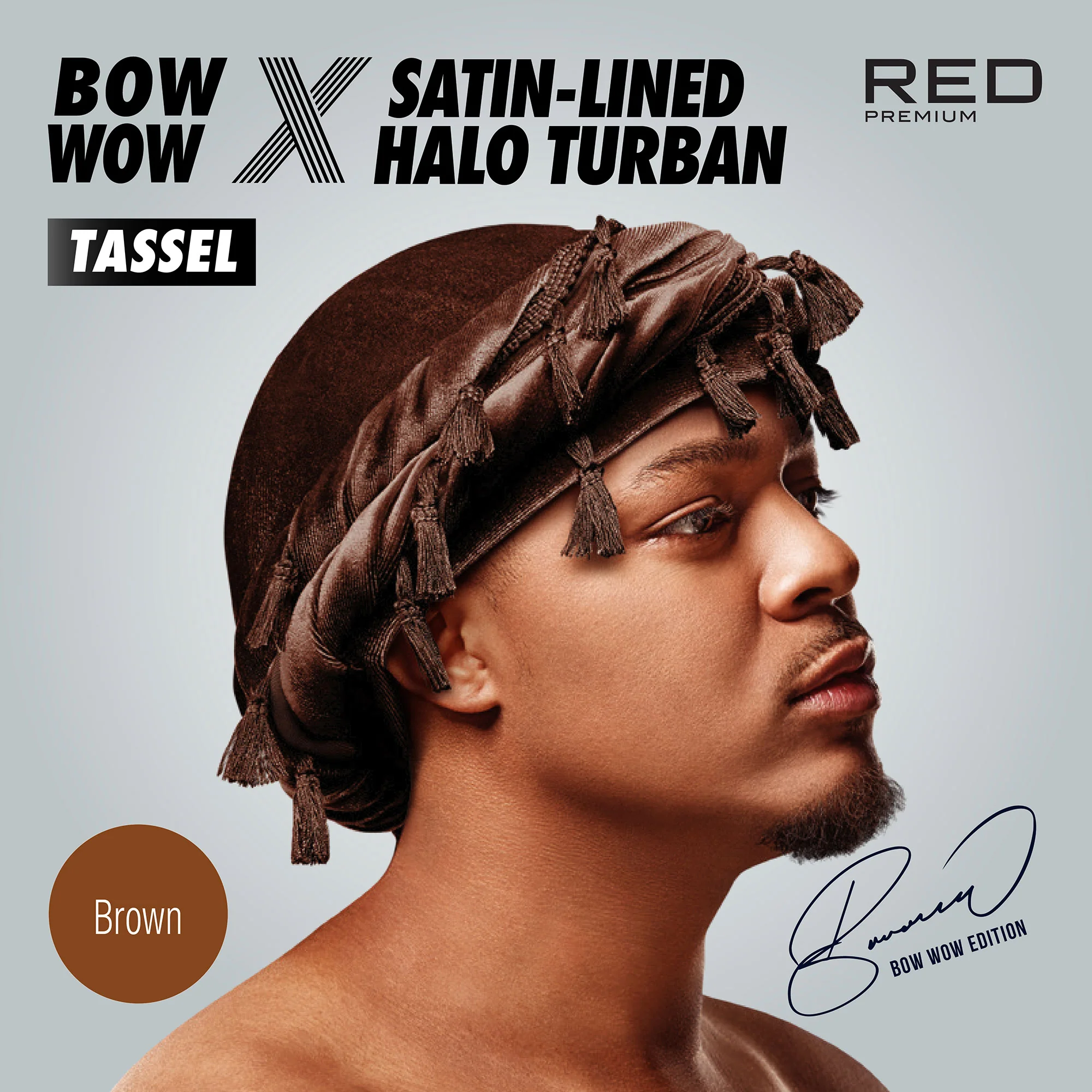 RED by KISS BOW WOW X Satin Lined Halo Tessel Turban Soft - Image 47