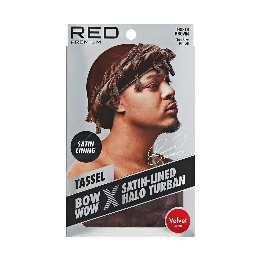 RED by KISS BOW WOW X Satin Lined Halo Tessel Turban Soft - Image 52