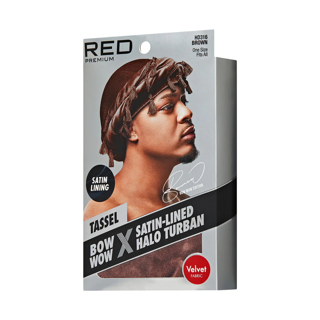 RED by KISS BOW WOW X Satin Lined Halo Tessel Turban Soft - Image 53