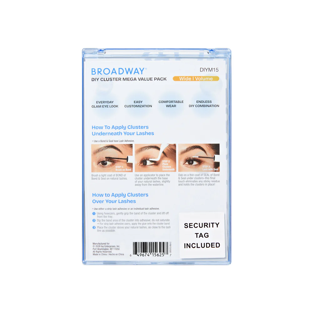 Broadway DIY Lash Clusters Mega Pack - 9-16mm Assorted Individual Lash Extensions - Image 11