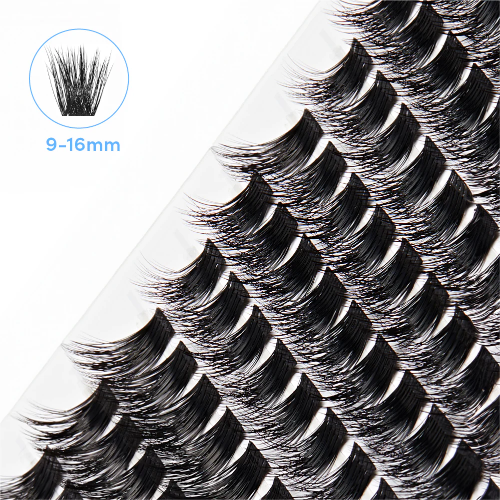 Broadway DIY Lash Clusters Mega Pack - 9-16mm Assorted Individual Lash Extensions - Image 13