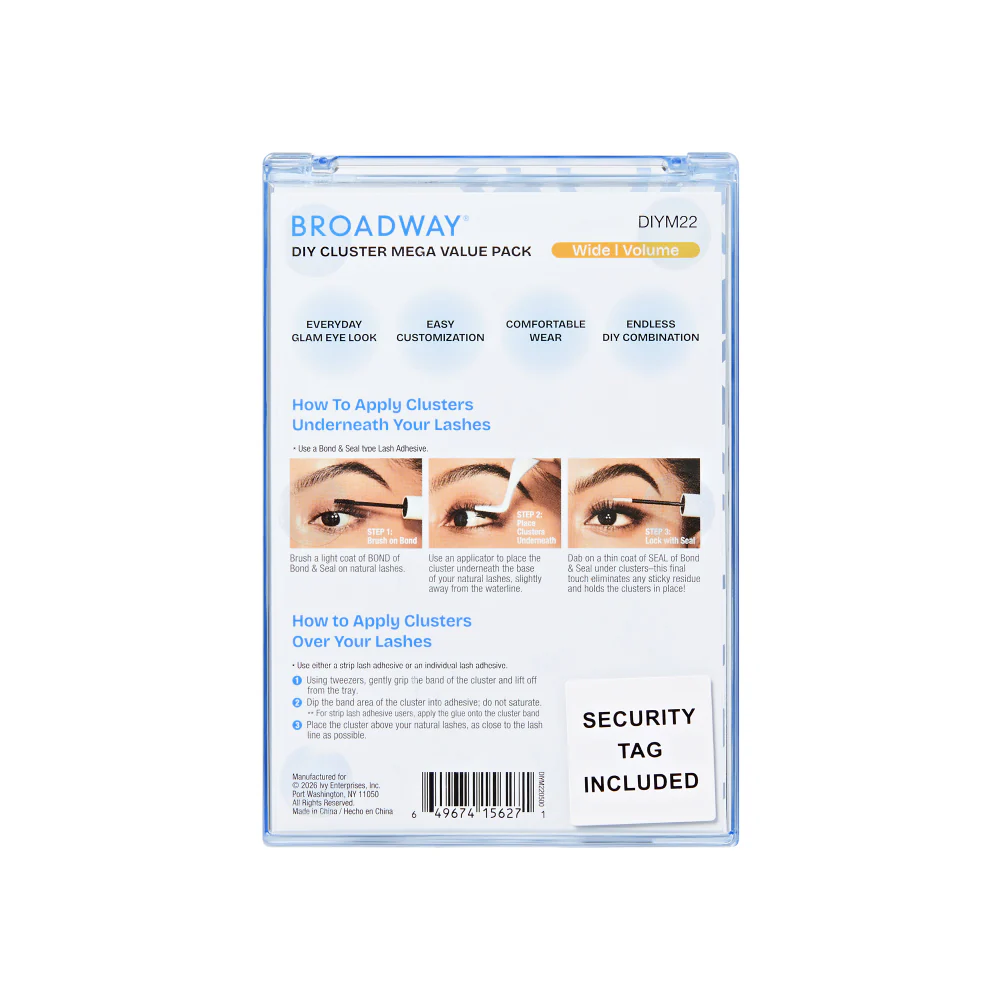 Broadway DIY Lash Clusters Mega Pack - 9-16mm Assorted Individual Lash Extensions - Image 22