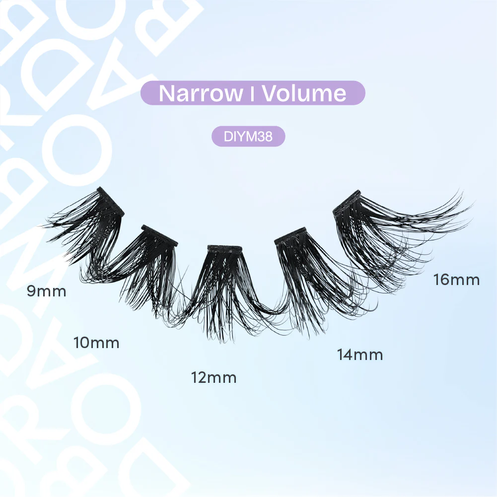 Broadway DIY Lash Clusters Mega Pack - 9-16mm Assorted Individual Lash Extensions - Image 24