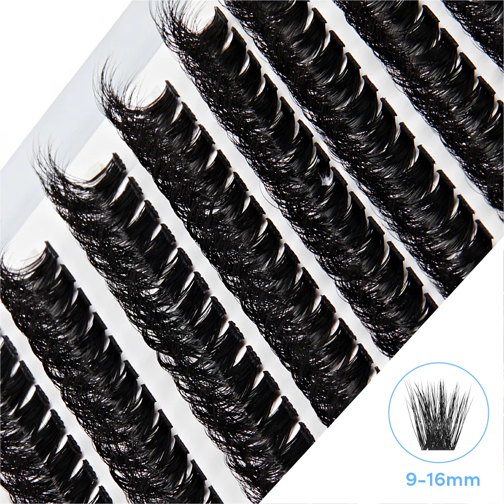 Broadway DIY Lash Clusters Mega Pack - 9-16mm Assorted Individual Lash Extensions - Image 25