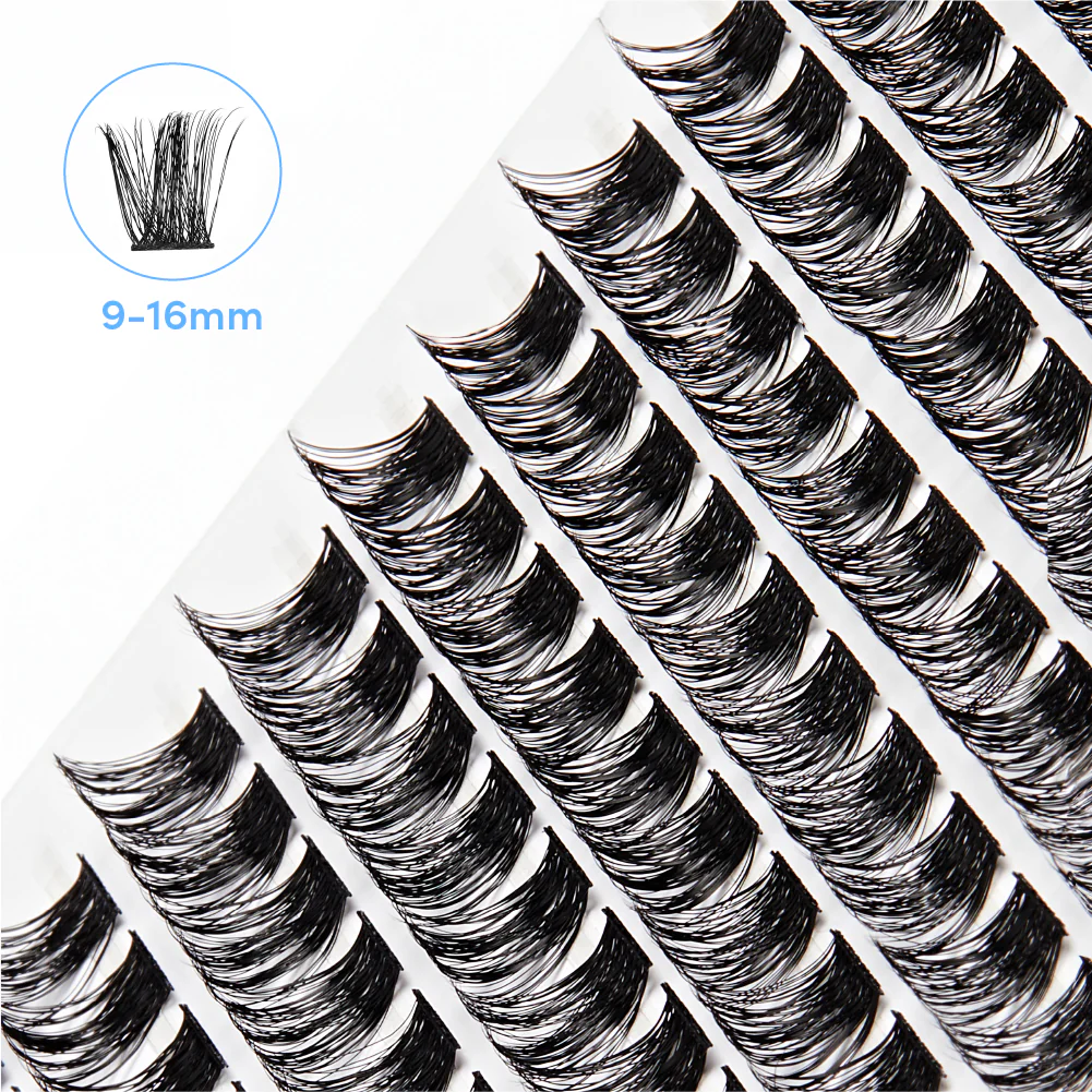 Broadway DIY Lash Clusters Mega Pack - 9-16mm Assorted Individual Lash Extensions - Image 3